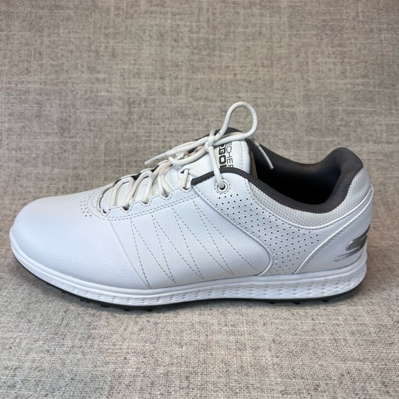 Skechers Go Golf mens size 7.5 Wide white spikeless golf shoes sneakers NWT - Picture 3 of 9
